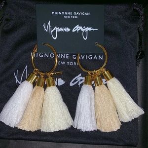 Mignonne Gavigan Triple Lilly Hoops